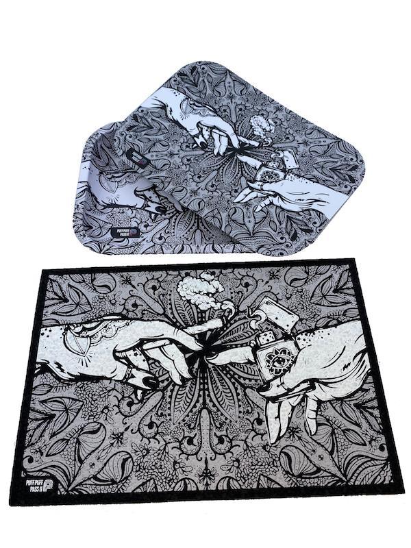 Puff & Pass Moodmat with Matching Tray w/ Lid by Moodmats - view 5 | Buddy Brandz
