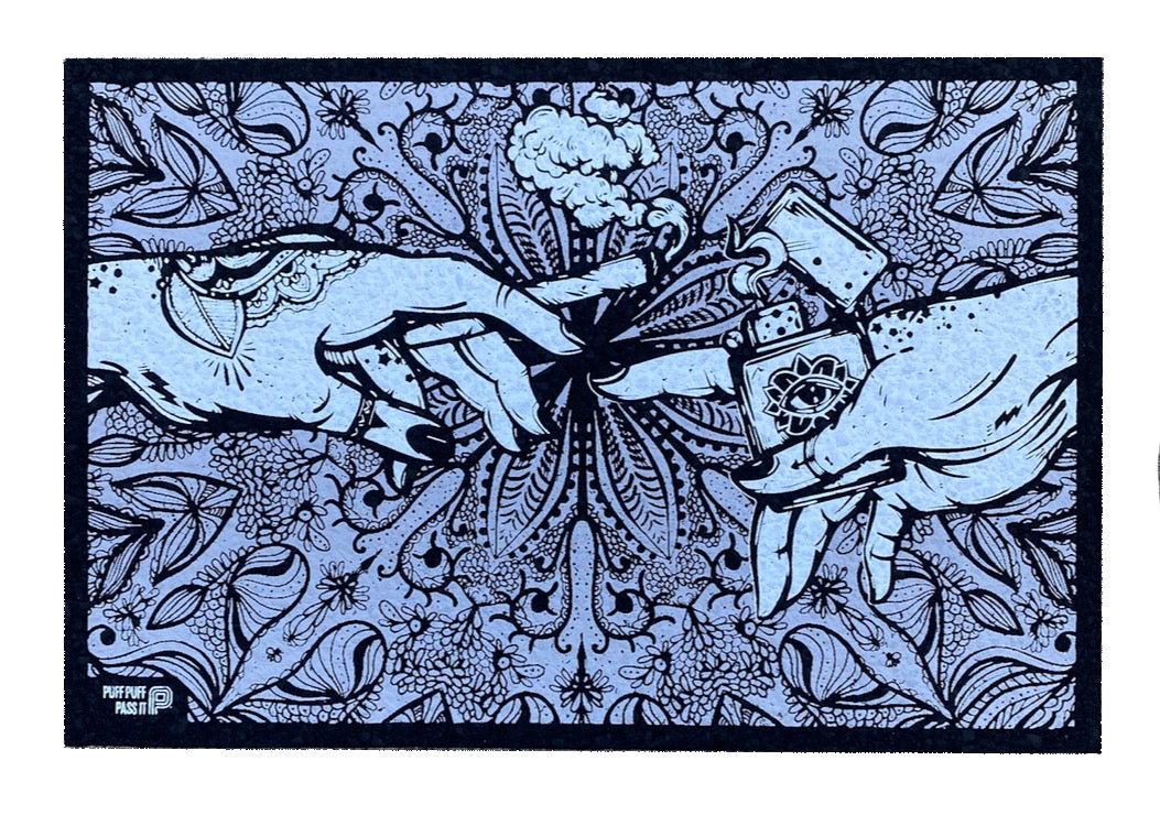 Puff & Pass UV Moodmat - Gray by Moodmats | Buddy Brandz