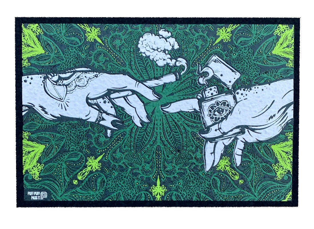 Puff & Pass UV Moodmat - Green by Moodmats | Buddy Brandz