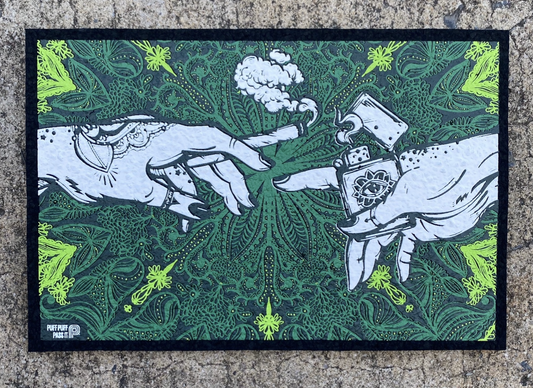 Puff & Pass UV Moodmat - Green by Moodmats - view 2 | Buddy Brandz - alternate view | Buddy Brandz