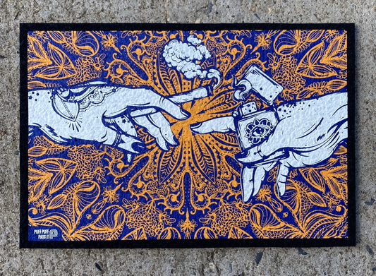 Puff & Pass UV Moodmat - Orange by Moodmats - view 2 | Buddy Brandz - alternate view | Buddy Brandz