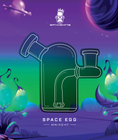 Cargar la imagen en la vista de la galería, Space King Glass - 'Space Egg' Mini Rig by Space King - view 2 | Buddy Brandz
