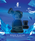 Load image into Gallery viewer, Space King Glass - 'Space Glacier' Freezable Bong by Space King - view 2 | Buddy Brandz
