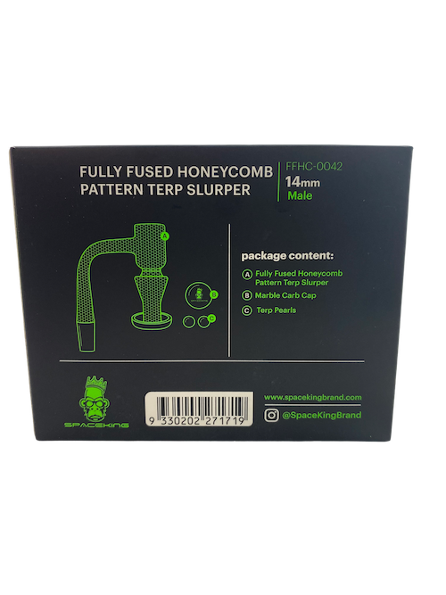 Space King Fully Fused Honeycomb Pattern Terp Slurper by Space King - view 6 | Buddy Brandz