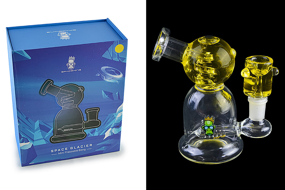 Space King Glass - 'Space Glacier' Freezable Bong by Space King | Buddy Brandz