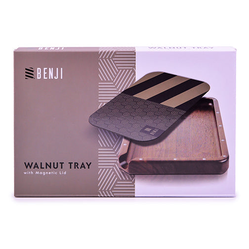 Benji - Walnut Tray w/ Magnetic Lid Kit by Benji - view 9 | Buddy Brandz