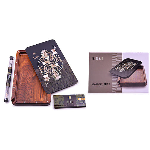 Benji - Walnut Tray w/ Magnetic Lid Kit - King Franklin by Benji - view 2 | Buddy Brandz