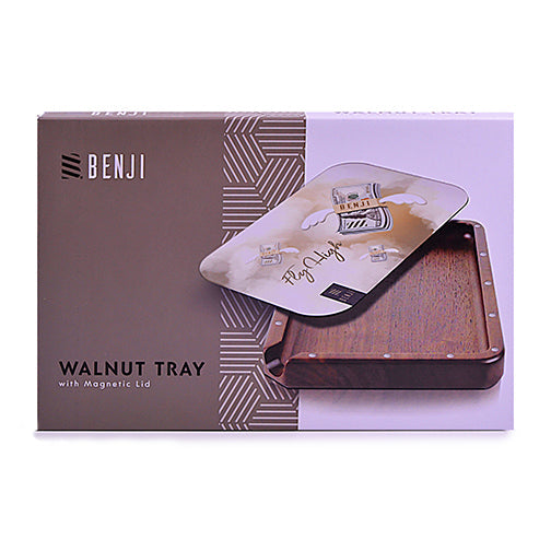 Benji - Walnut Tray w/ Magnetic Lid Kit - Fly High by Benji - view 3 | Buddy Brandz