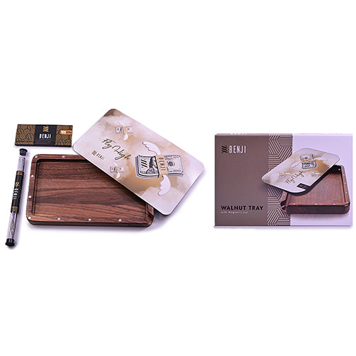 Benji - Walnut Tray w/ Magnetic Lid Kit - Fly High by Benji - view 2 | Buddy Brandz