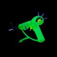 Load image into Gallery viewer, Space Out Ray Gun Torch Lighter - Glow Lime by Space Out | Buddy Brandz
