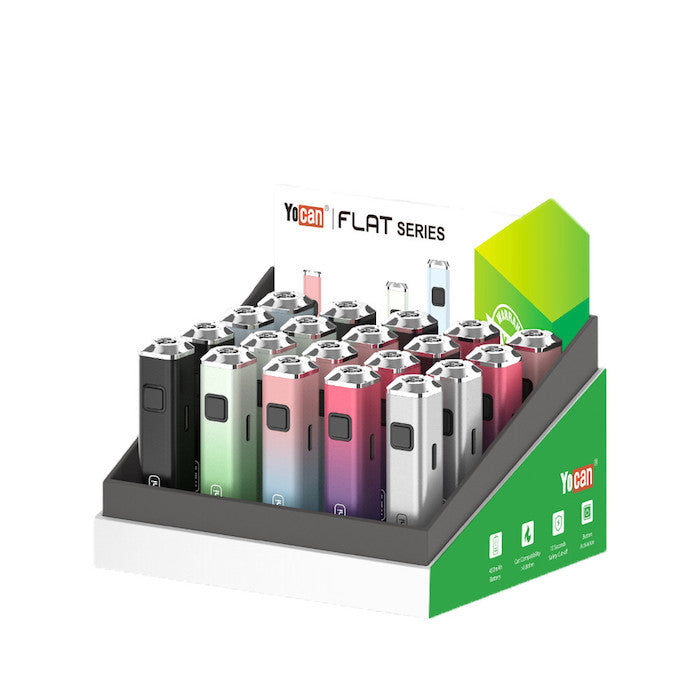 Yocan FLAT Mini Vaporizer Battery (Random color) by Yocan - view 3 | Buddy Brandz
