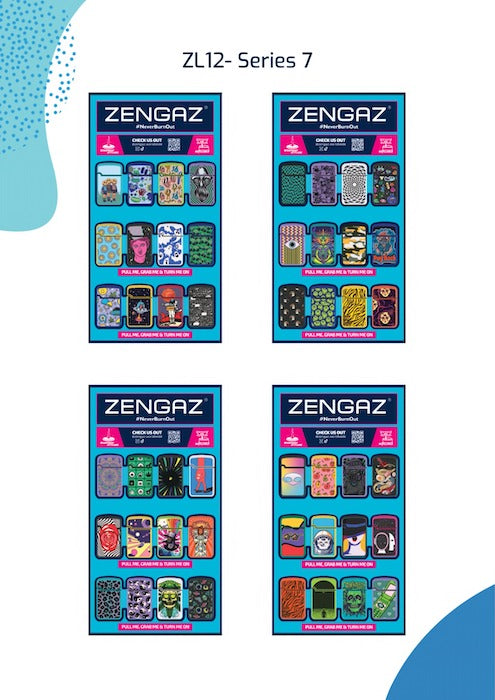 ZENGAZ Lighters With Cube Display (48 pcs) by Zengaz - view 3 | Buddy Brandz