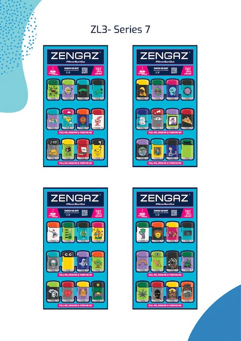 ZENGAZ Lighters With Cube Display (48 pcs) by Zengaz - view 2 | Buddy Brandz