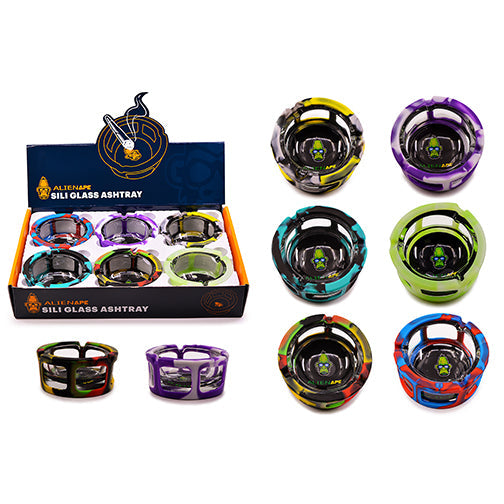 Space King Glass Ashtray w/ Silicone Sleeve (Box of 6) by Space King - view 2 | Buddy Brandz