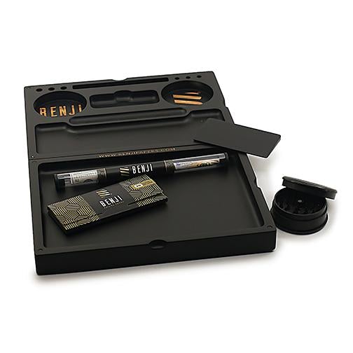 Benji - Bankroll Bamboo Tray Grinder Paper Cone Bundle by Benji - view 2 | Buddy Brandz