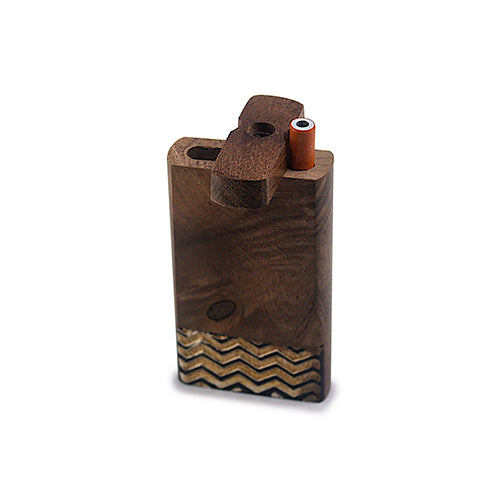 Handmade Wooden Wave Pattern Dugout w/ One Hitter by India Art Collection - view 3 | Buddy Brandz