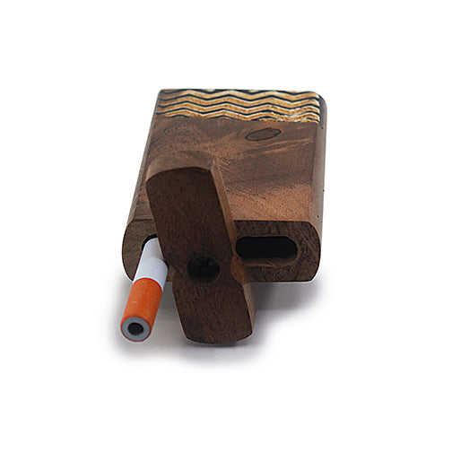 Handmade Wooden Wave Pattern Dugout w/ One Hitter by India Art Collection - view 4 | Buddy Brandz