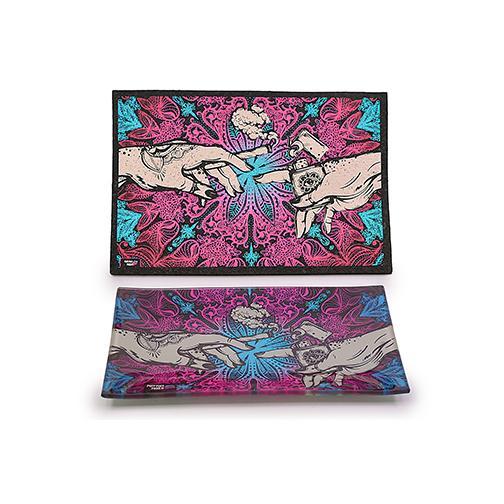 Puff & Pass Moodmat with Matching Glass Tray by Moodmats - view 3 | Buddy Brandz
