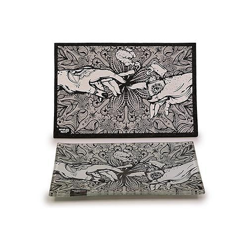 Puff & Pass Moodmat with Matching Glass Tray by Moodmats - view 5 | Buddy Brandz