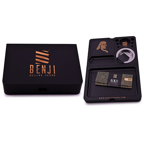 Benji - Bankroll Mini Bamboo Tray Kit by Benji - view 2 | Buddy Brandz