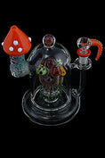 Load image into Gallery viewer, Detailed Handmade Mushroom Glass Water Pipe by FC - view 10 | Buddy Brandz
