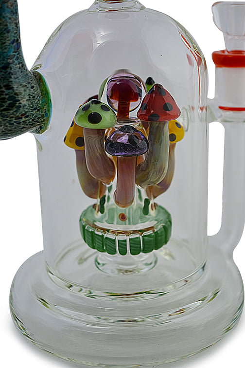 Detailed Handmade Mushroom Glass Water Pipe by FC - view 2 | Buddy Brandz - alternate view | Buddy Brandz