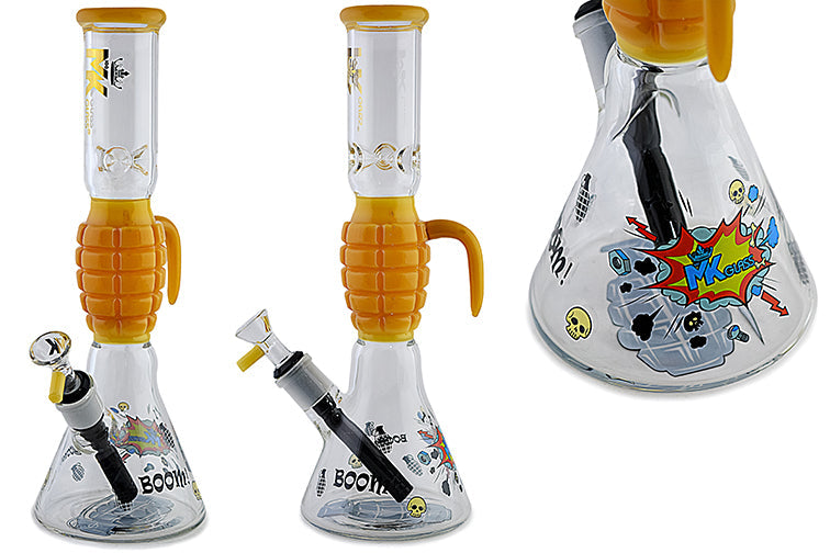 MK Glass Grenade Water Pipe by MK Glass - view 4 | Buddy Brandz