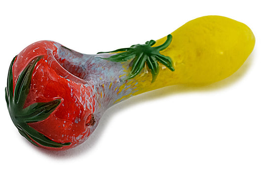 Rasta Leaf Glass Pipe by FC | Buddy Brandz | Buddy Brandz