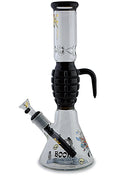 Load image into Gallery viewer, MK Glass Grenade Water Pipe by MK Glass - view 16 | Buddy Brandz
