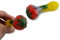 Load image into Gallery viewer, Rasta Leaf Glass Pipe by FC - view 3 | Buddy Brandz
