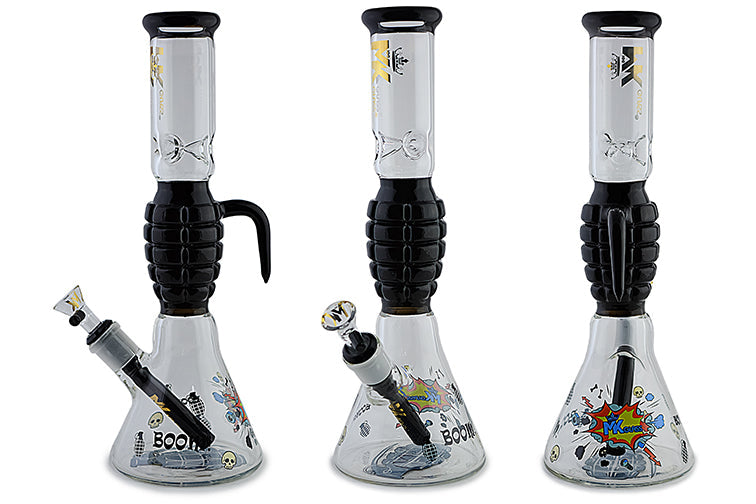 MK Glass Grenade Water Pipe by MK Glass - view 6 | Buddy Brandz