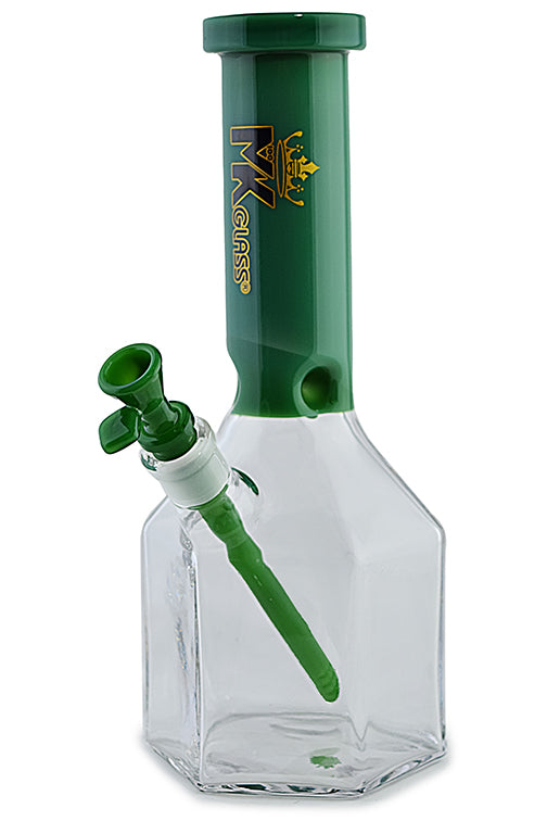 MK Glass Geometric Heaxagon Water Pipe by MK Glass | Buddy Brandz | Buddy Brandz