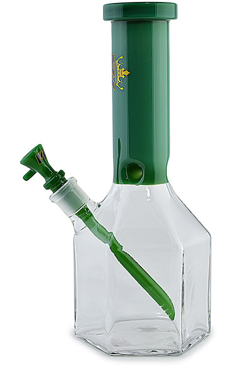 MK Glass Geometric Heaxagon Water Pipe by MK Glass - view 2 | Buddy Brandz - alternate view | Buddy Brandz