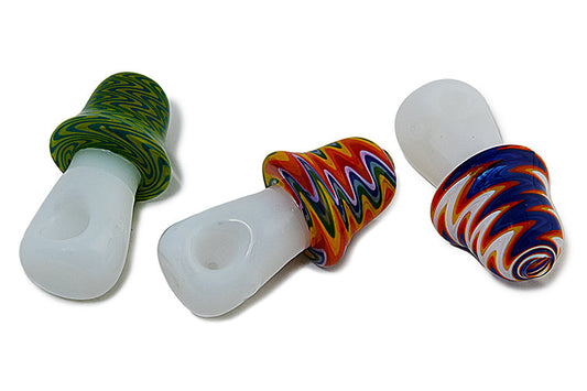 Wig Wag White Mushroom Pipe by FC | Buddy Brandz | Buddy Brandz