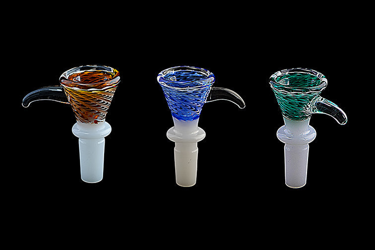 White Base Colored Glass Bowl by Raj LEAF Enterprise | Buddy Brandz