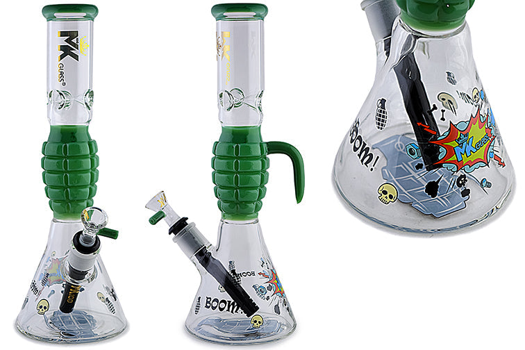 MK Glass Grenade Water Pipe by MK Glass - view 5 | Buddy Brandz