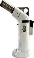 Cargar la imagen en la vista de la galería, Space King powerful single jet angled flame torch lighter - Smooth Finish - Premium Quality - Adjustable Flame & Lock Function (White) by Etsy - view 2 | Buddy Brandz
