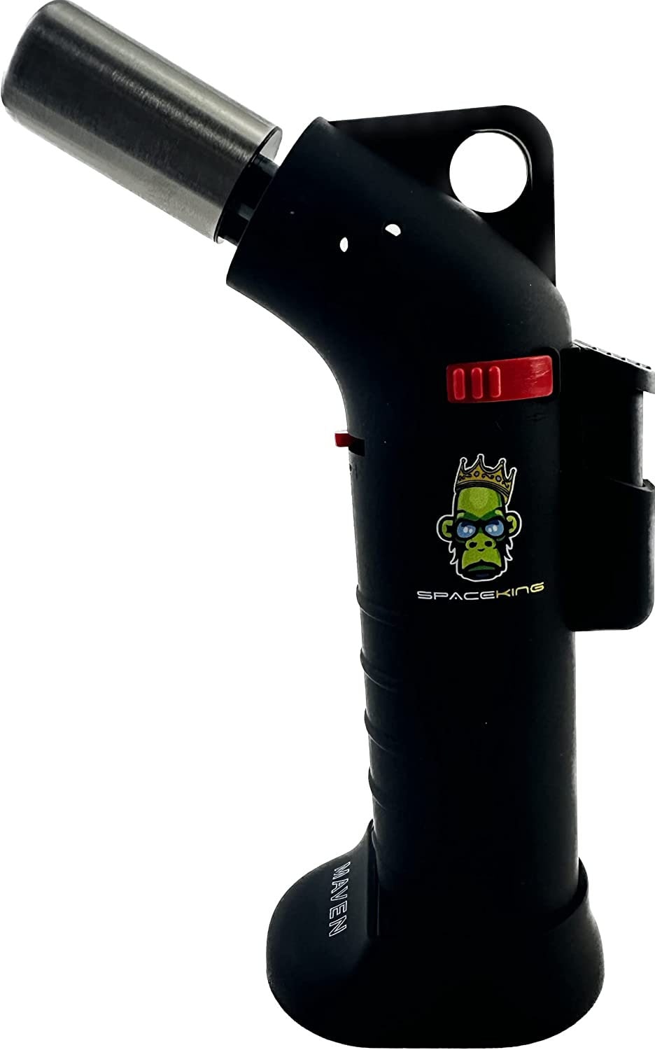 Space King powerful single jet angled flame torch lighter - Smooth Finish - Premium Quality - Adjustable Flame & Lock Function (Black) by Etsy - view 2 | Buddy Brandz