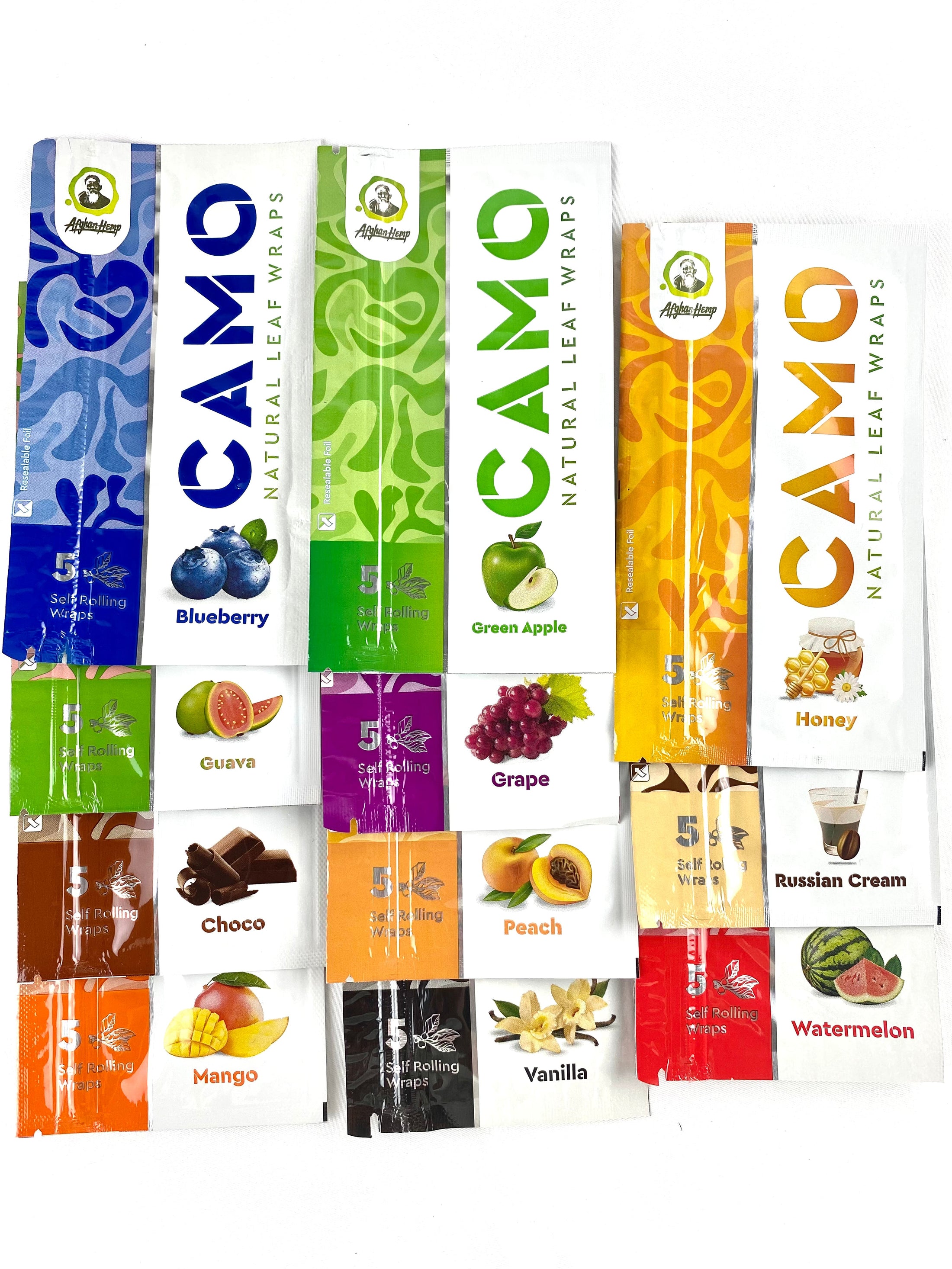 CAMO self-rolling leaf wraps (11 Flavor Sampler Pack) by Camo - view 4 | Buddy Brandz