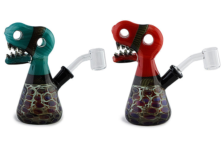 Dino Head Dichro Glass Rig by FC - view 5 | Buddy Brandz