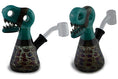 Load image into Gallery viewer, Dino Head Dichro Glass Rig by FC - view 6 | Buddy Brandz
