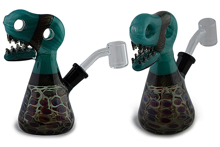 Dino Head Dichro Glass Rig by FC - view 6 | Buddy Brandz