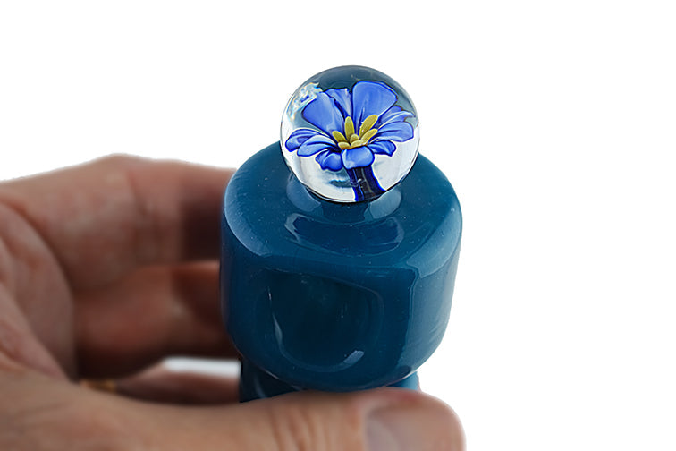 3D Flower Glass Marble Pipe by FC - view 2 | Buddy Brandz