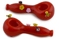 Load image into Gallery viewer, Colorful Bees & Ladybug Glass Pipe by FC - view 3 | Buddy Brandz
