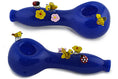 Load image into Gallery viewer, Colorful Bees & Ladybug Glass Pipe by FC - view 4 | Buddy Brandz
