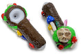 Load image into Gallery viewer, Clay Ladybug Mushroom Crystals Handpipe by FC | Buddy Brandz

