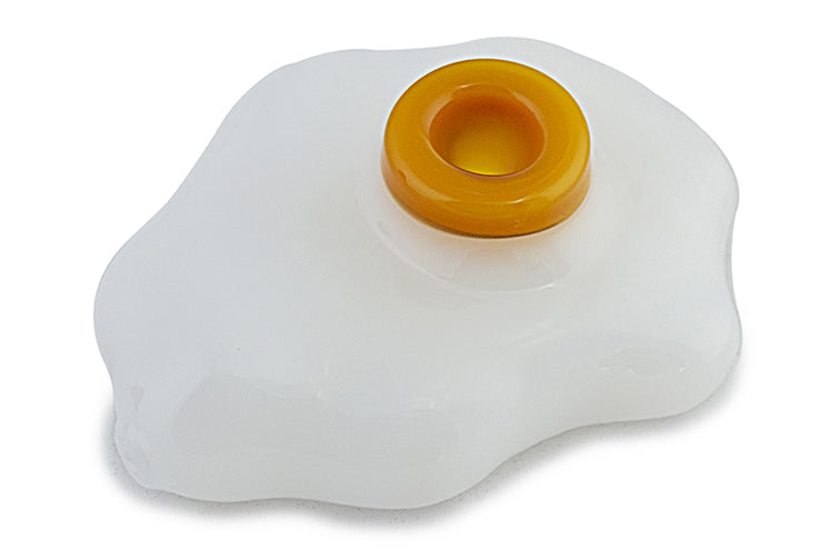 Poached Egg Glass Pipe by FC | Buddy Brandz