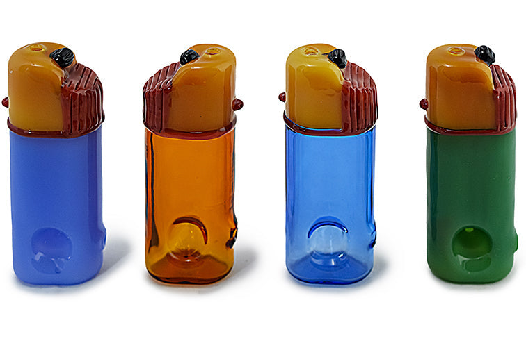 Lighter Shape Glass Pipe by FC - view 3 | Buddy Brandz