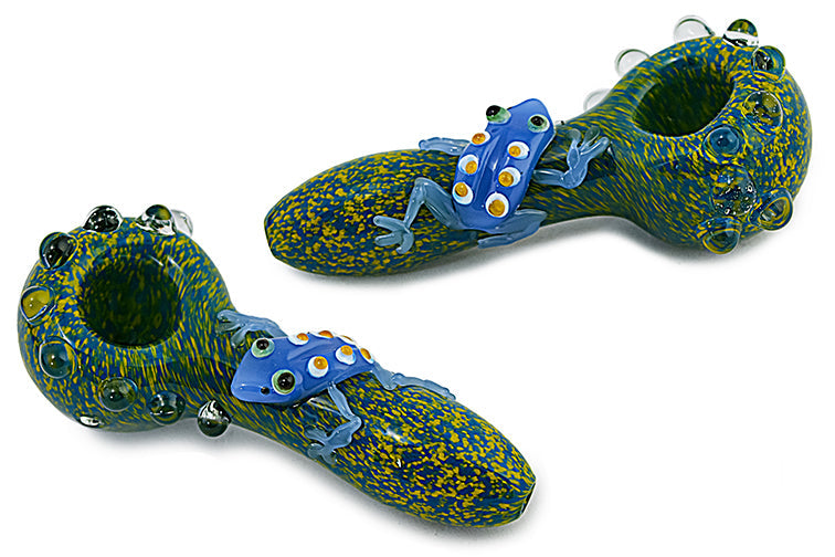 Colorful Frog Glass Pipe by FC - view 9 | Buddy Brandz