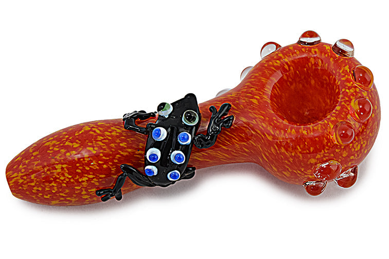 Colorful Frog Glass Pipe by FC - view 2 | Buddy Brandz